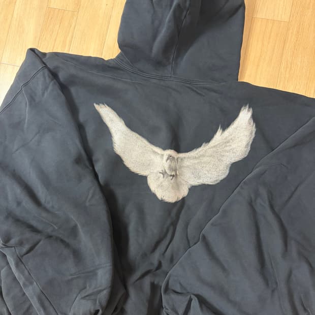 이지갭 도브 발렌시아가 후드 워시드 블랙