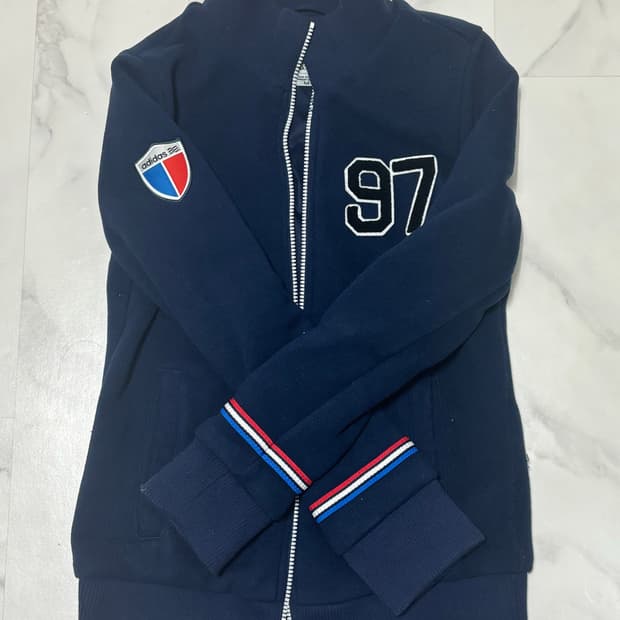 아디다스 남색 집업