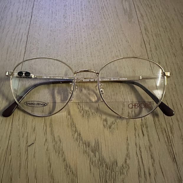 빈티지 골드 라운드 안경