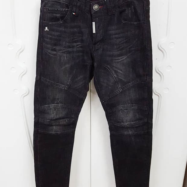 필립플레인 남성 워싱 블랙진 30