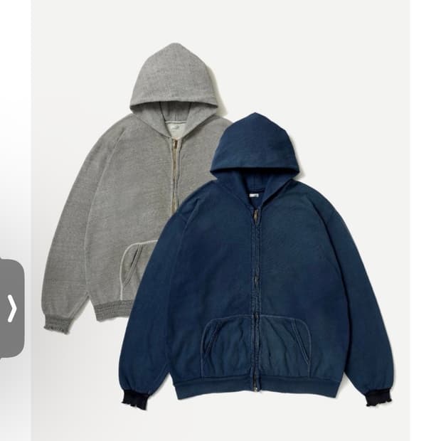 [2]아프레쎄 26ss 라이트웨이트 후드집업 그레이