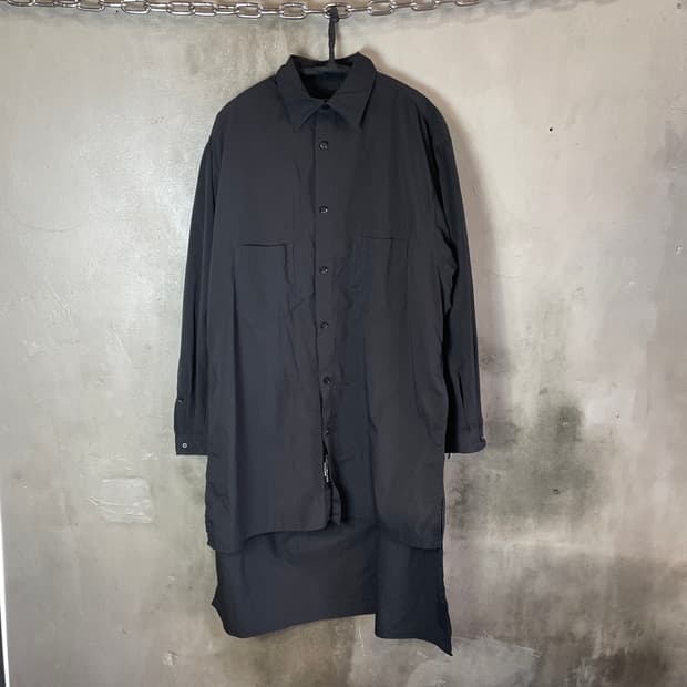 19ss 요지 야마모토 뿌르 옴므 롱 셔츠