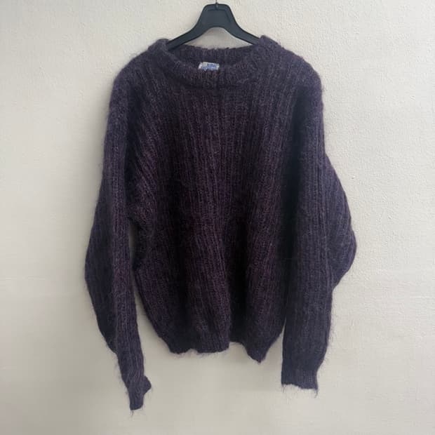 90S John Molloy 라운드넥 모헤어 니트