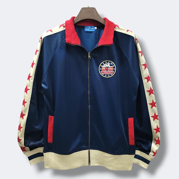 [XL] 디즈니도쿄 네이비 미키마우스 스타라인 트랙탑 져지