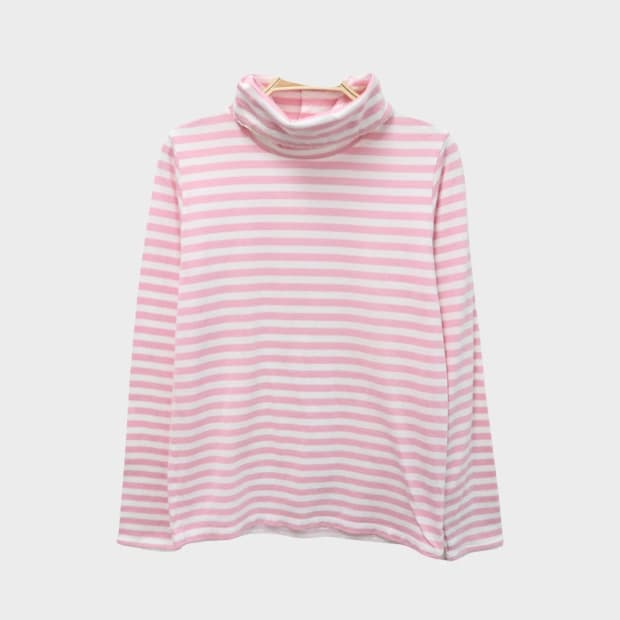 올리브데올리브 스트라이프 터틀넥 티셔츠 60922