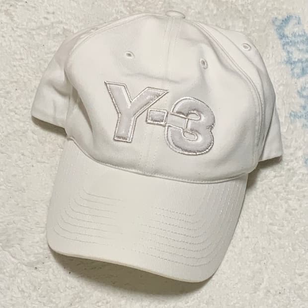 아디다스 X Y3 요지 야마모토 밴딩 볼캡 모자 화이트