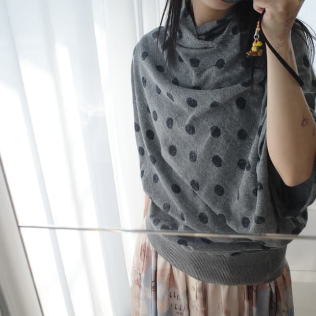 Dot transformed hoodie