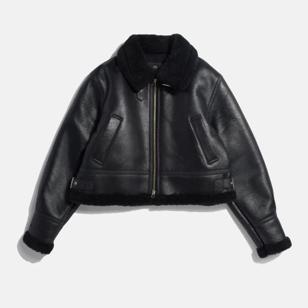 앤드제인 AND JANE 크랙 무스탕