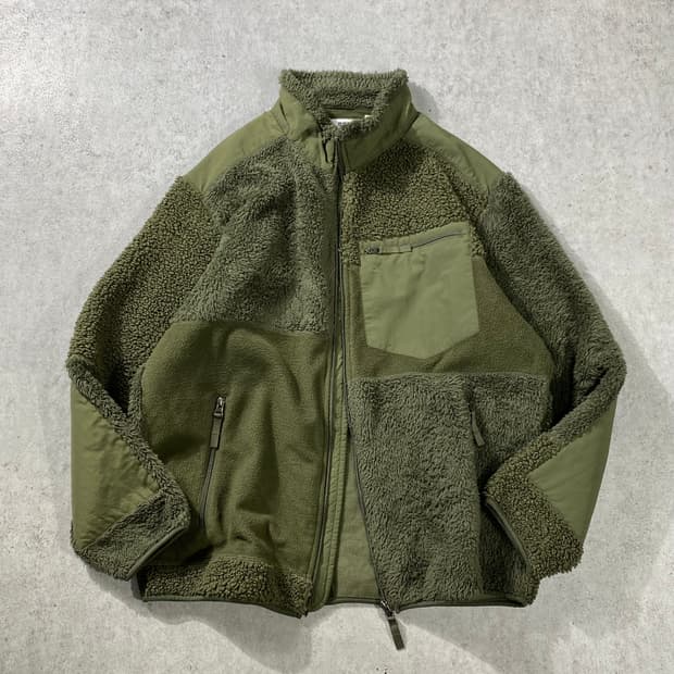 [XL] 유니클로 x 엔지니어드가먼츠 카키 플리스 자켓