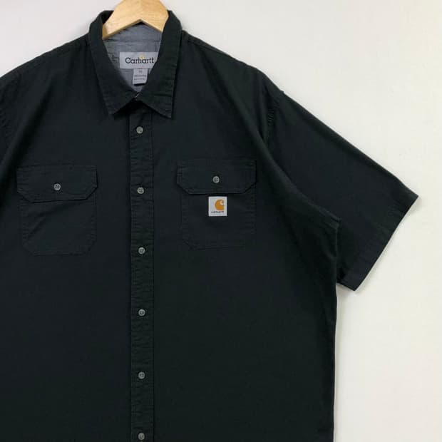 XL 칼하트 블랙 워크 셔츠