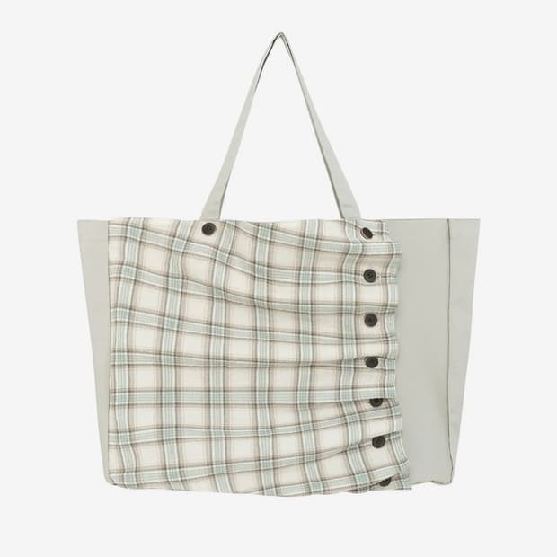 더콜디 2way pintuck bag(mint)