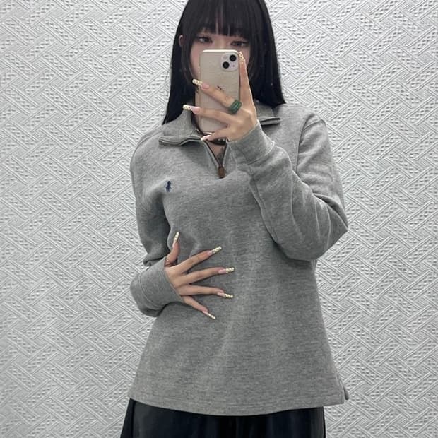 폴로 랄프로렌 빈티지 모던캐주얼 반집업 니트 M C09950