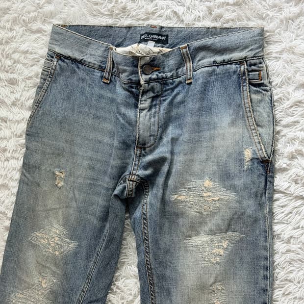 [돌체앤가바나] 정품 디스트로이드 워싱 슬림진 (size 46)
