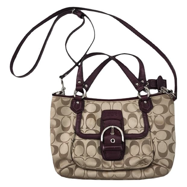 COACH 시그니처 캔버스 2WAY 숄더백