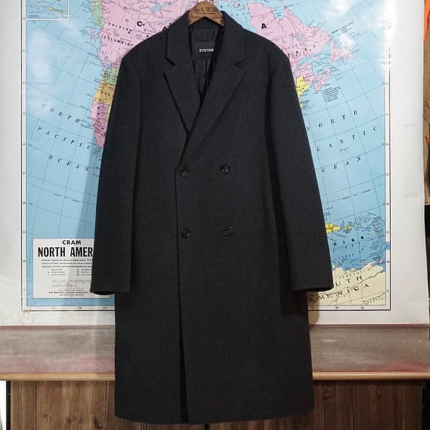 시스템옴므 캐시미어 핸드메이드 코트
