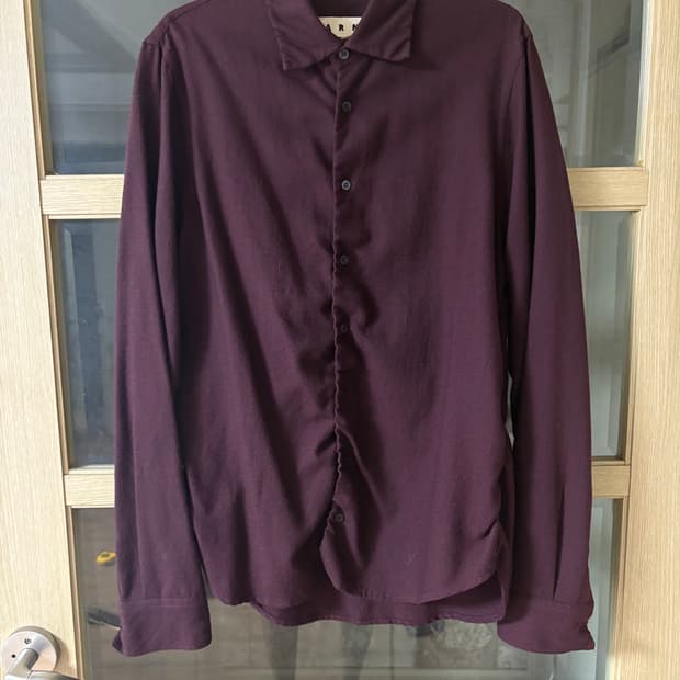 Marni wool shirt 버건디