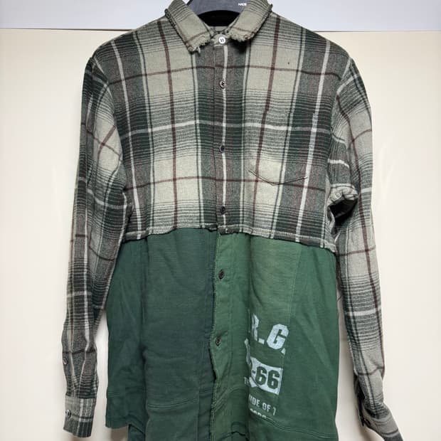 언더커버 03FW 페이퍼돌 하이브리드 플란넬