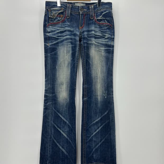 [Lolita Jeans] 롤리타진 워싱 부츠컷 데님팬츠