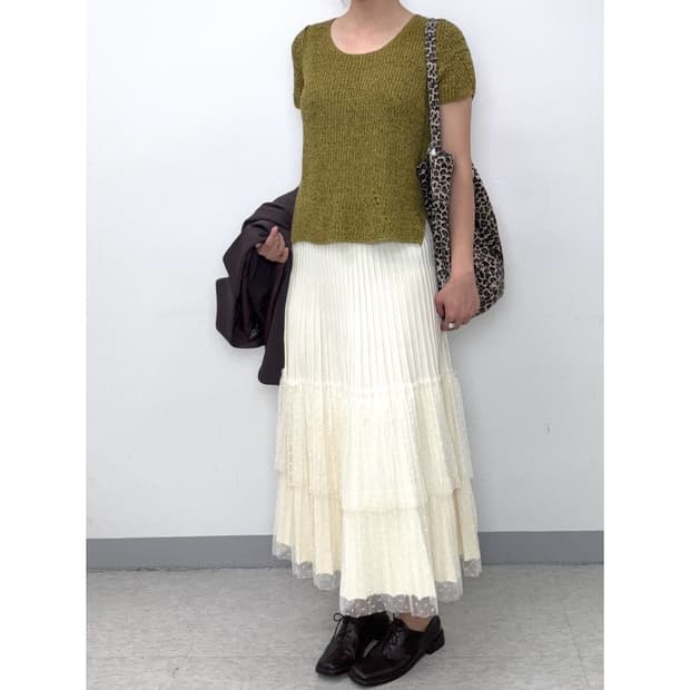 빈티지 니트 스커트