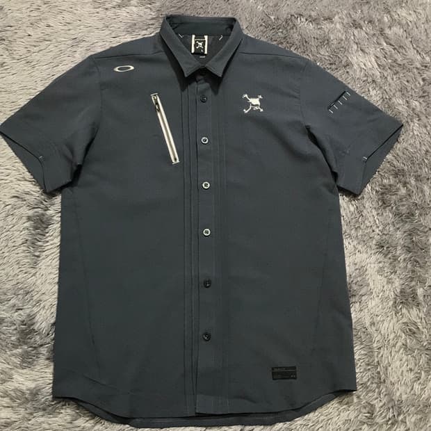 [[L, A급] 오클리(OAKLEY) 골프 스컬 반팔 셔츠@249