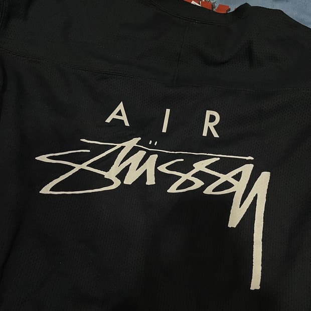 나이키 x 스투시 롱슬리브 탑 블랙 / L