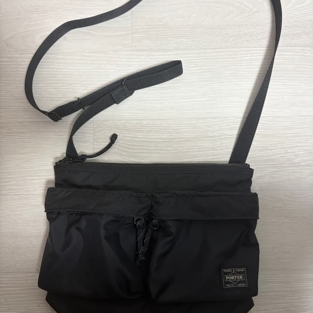 포터 포스 숄더백 블랙