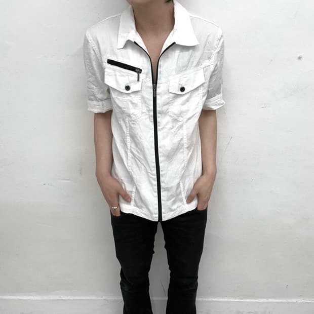 White formal short jacket