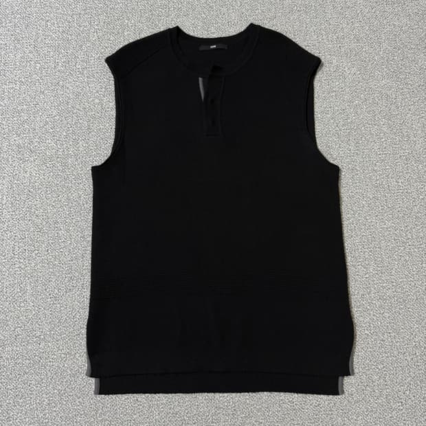 시스템 옴므 울 니트 조끼 100