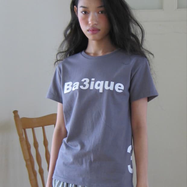 샵페어리 petit logo t-shirt (deep grey)