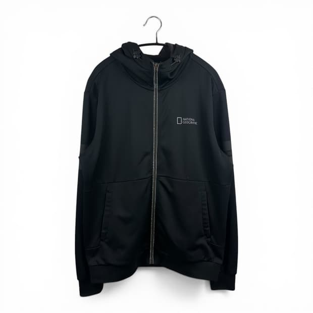(L) 내셔널지오그래픽 오카피 저지 트레이닝 후드집업 블랙