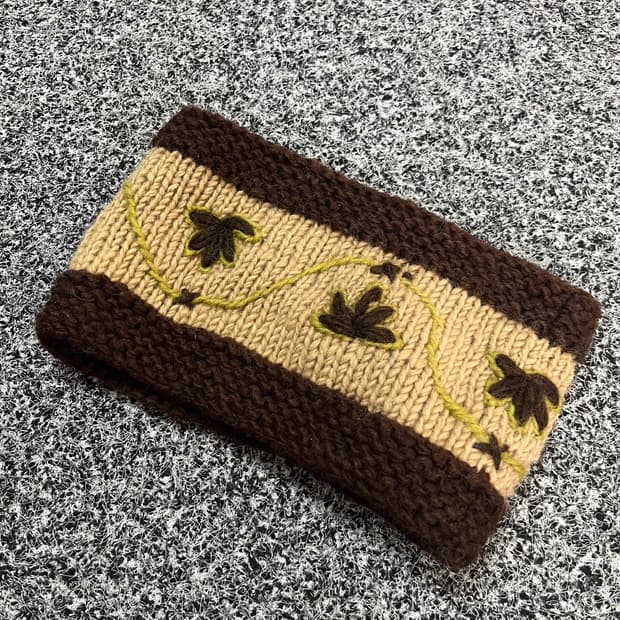 핸드메이드 뜨개 헤어밴드 귀마개 네팔