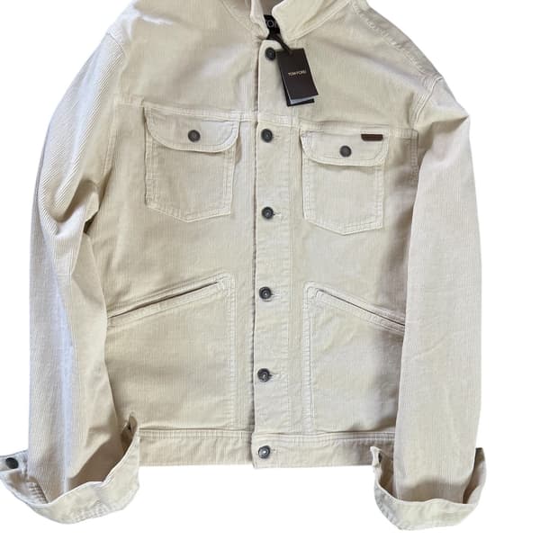 톰포드 아이코닉 코듀로이 트러커 쥐쟌 /자켓 XL-110