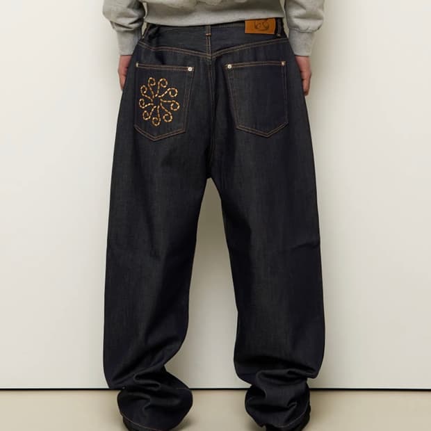 [0] Linking Wide Denim Pants