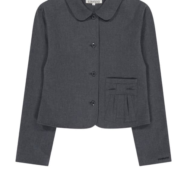 코이세이오 RIBBON JACKET GREY