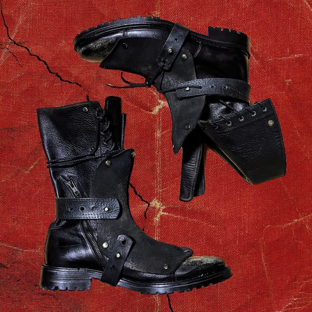 Jean paul gaultier 장폴고티에 아머 파츠 몬스터 롱 부츠