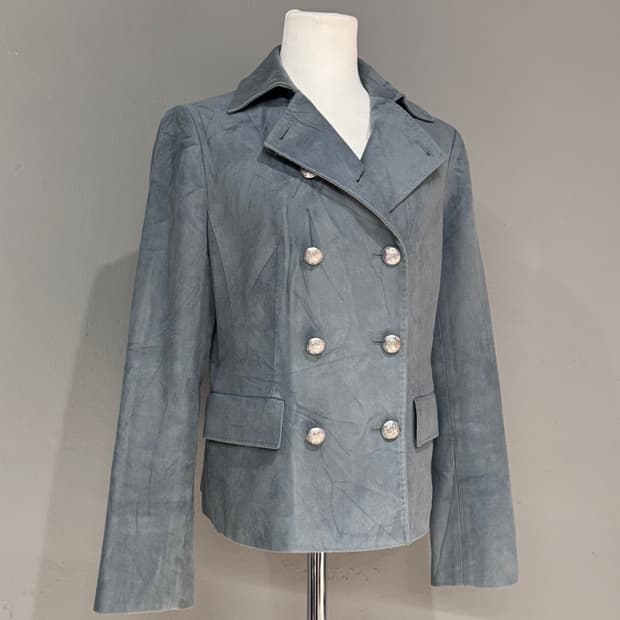 Lanvin 랑방 컬렉션 더블 스웨이드 가죽자켓