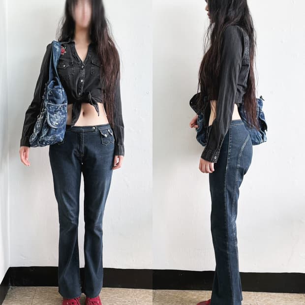 rare* 00s 미스식스티 라이터포켓 부츠컷 데님