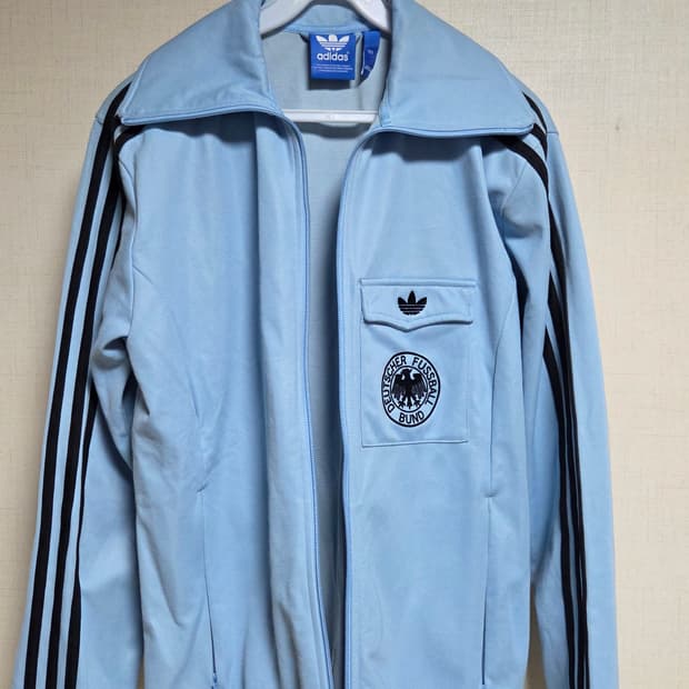 아디다스 독일 스카이블루 져지 트랙탑