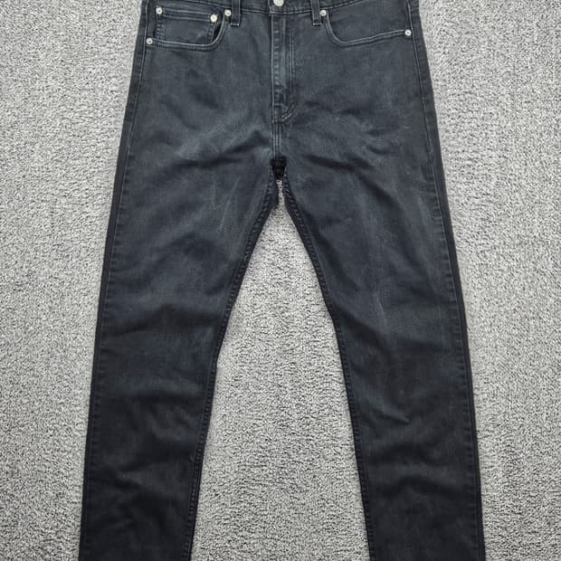 리바이스 502 블랙 진 데님 팬츠 ( 34X32 ) / 11555