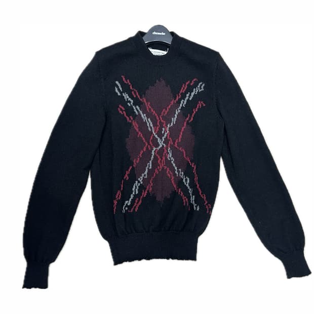 maison margiela 16aw destroy knit