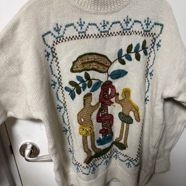 빈티지 아담과 이브 프렌치 커넥션 니트 울 100% 