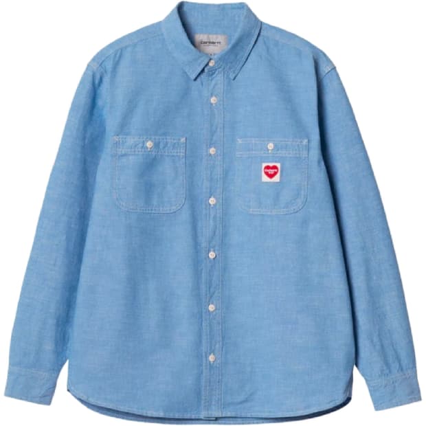 [L] 칼하트윕 클링크 하트 셔츠 블리치 린스드