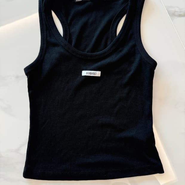 보헤미안서울 슬리브리스 나시 블랙