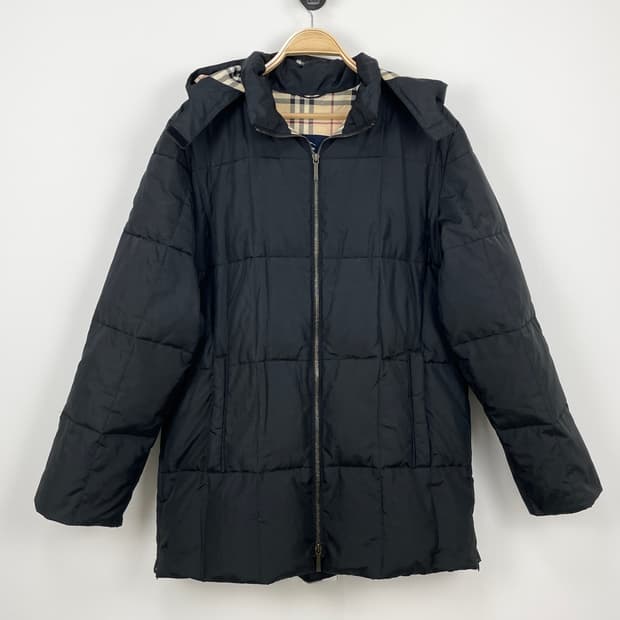 버버리 런던(Burberry London) 노바 체크 후드 퀼팅 자켓