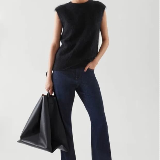 코스 모헤어 니트 베스트