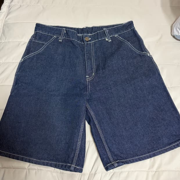 칼하트 데님 카펜터 쇼츠 30
