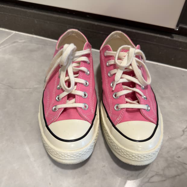 컨버스 척70 로우 빈티지 캔버스 핑크