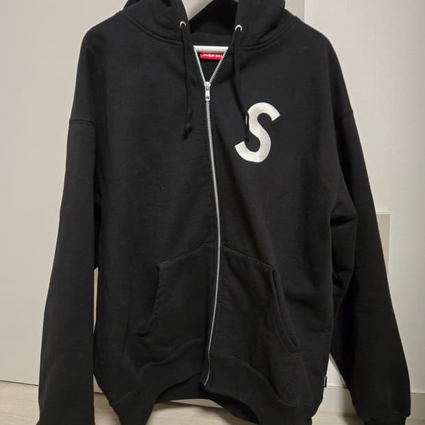 슈프림 s로고 후드집업 XL
