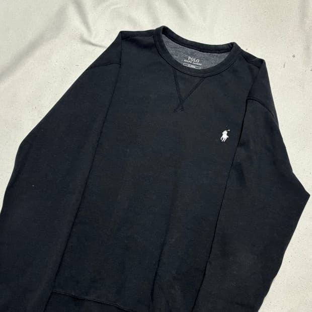 M 폴로랄프로렌 화이트 포니 블랙 맨투맨