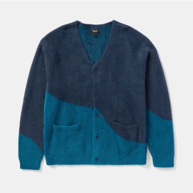 허프 머지드 블루 나이트 가디건